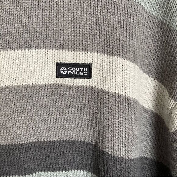South Pole vintage 90’s Men’s knit stripped long sleeve sweater size XL! - Picture 4 of 7